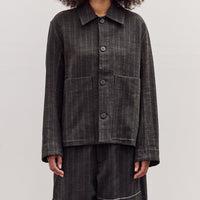 Athir Jacket, Striped Wald Green
