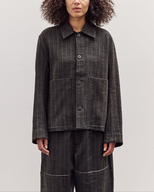 Athir Jacket, Striped Wald Green