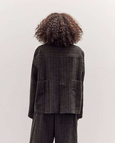 Athir Jacket, Striped Wald Green