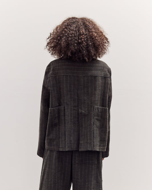 Athir Jacket, Striped Wald Green