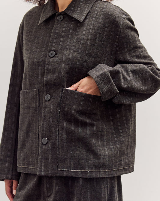 Athir Jacket, Striped Wald Green
