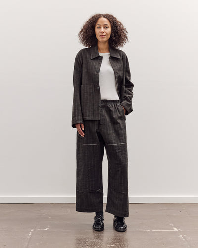 Mathir Trousers, Striped Wald Green