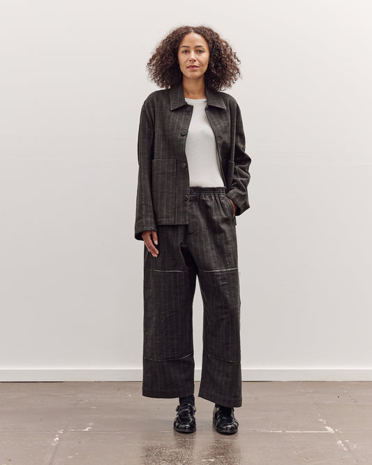 Mathir Trousers, Striped Wald Green