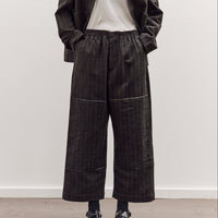 Mathir Trousers, Striped Wald Green