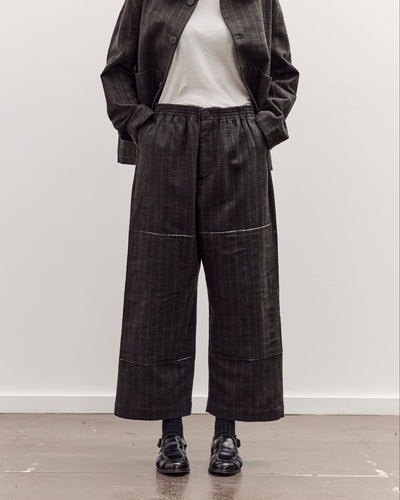 Mathir Trousers, Striped Wald Green