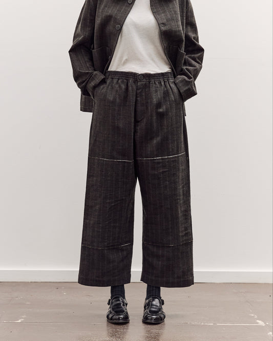 Mathir Trousers, Striped Wald Green