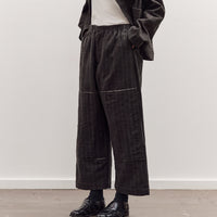Mathir Trousers, Striped Wald Green