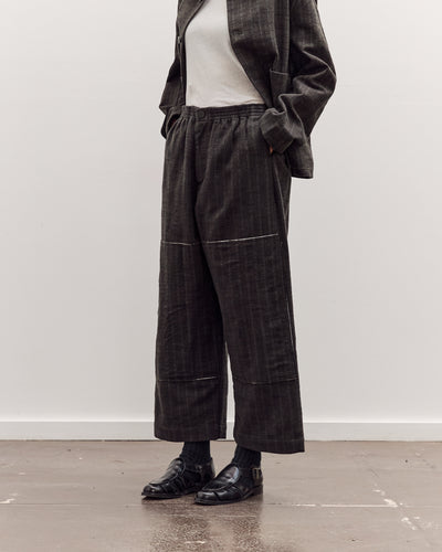 Mathir Trousers, Striped Wald Green
