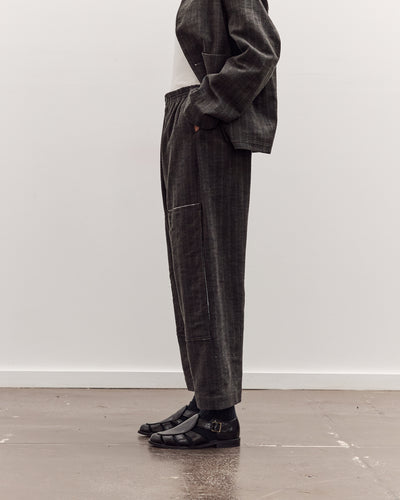 Mathir Trousers, Striped Wald Green