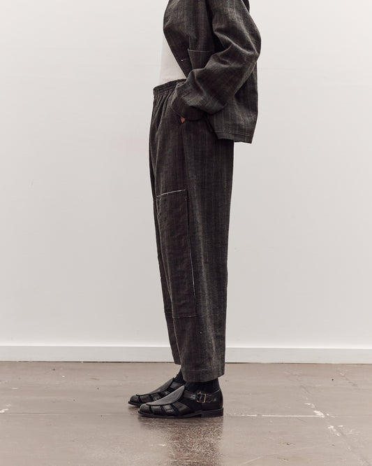 Mathir Trousers, Striped Wald Green