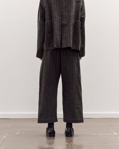 Mathir Trousers, Striped Wald Green