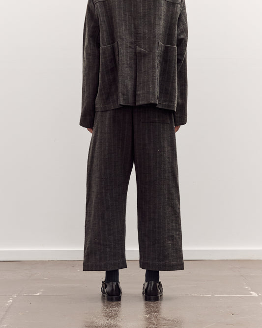 Mathir Trousers, Striped Wald Green