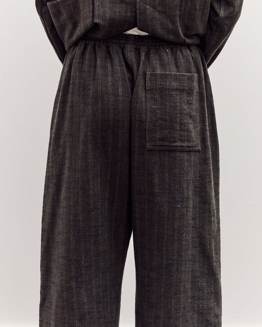 Mathir Trousers, Striped Wald Green