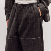 Mathir Trousers, Striped Wald Green