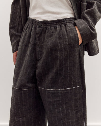 Mathir Trousers, Striped Wald Green