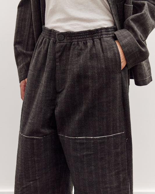 Mathir Trousers, Striped Wald Green