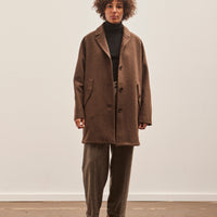 YMC Eno Wool Coat, Brown