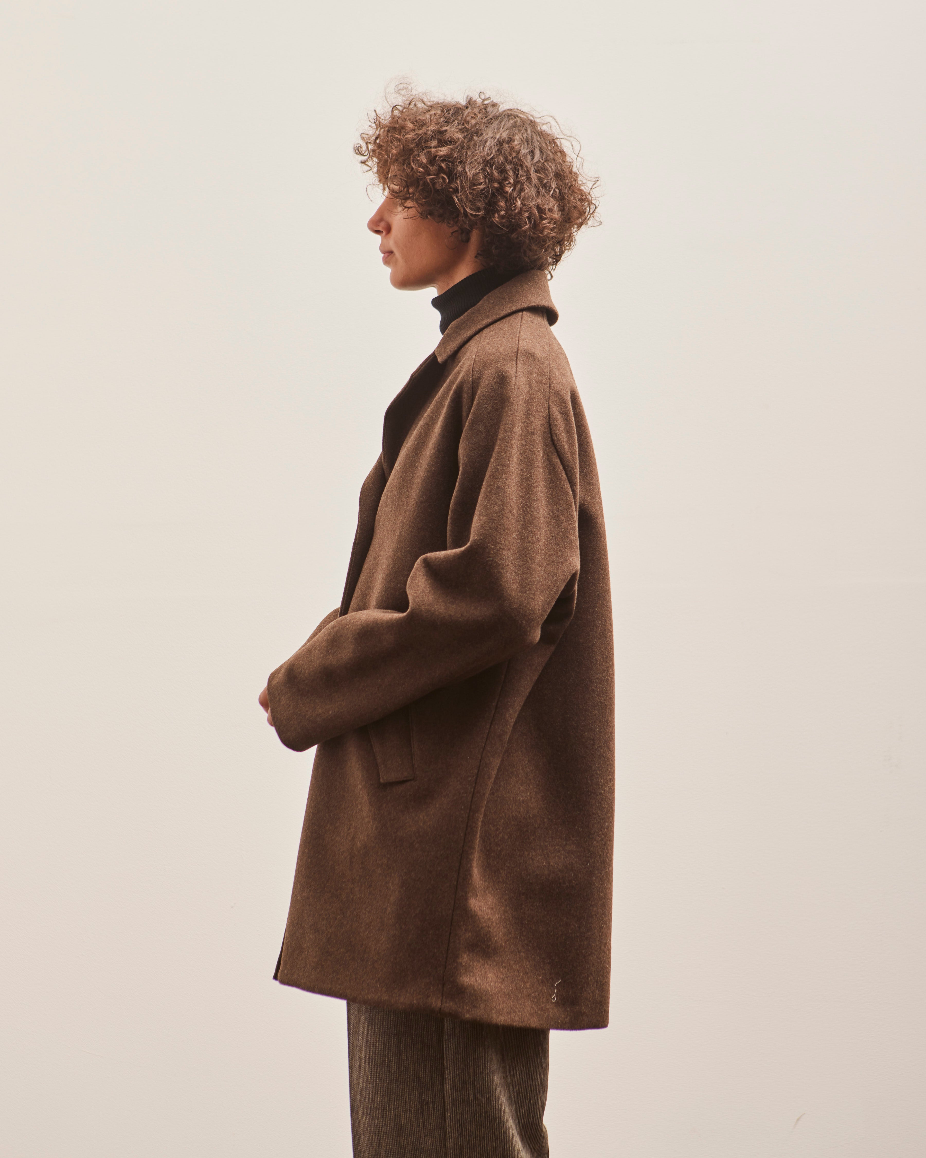 YMC Eno Wool Coat, Brown – Glasswing YMC Eno Wool Coat, Brown – Glasswing