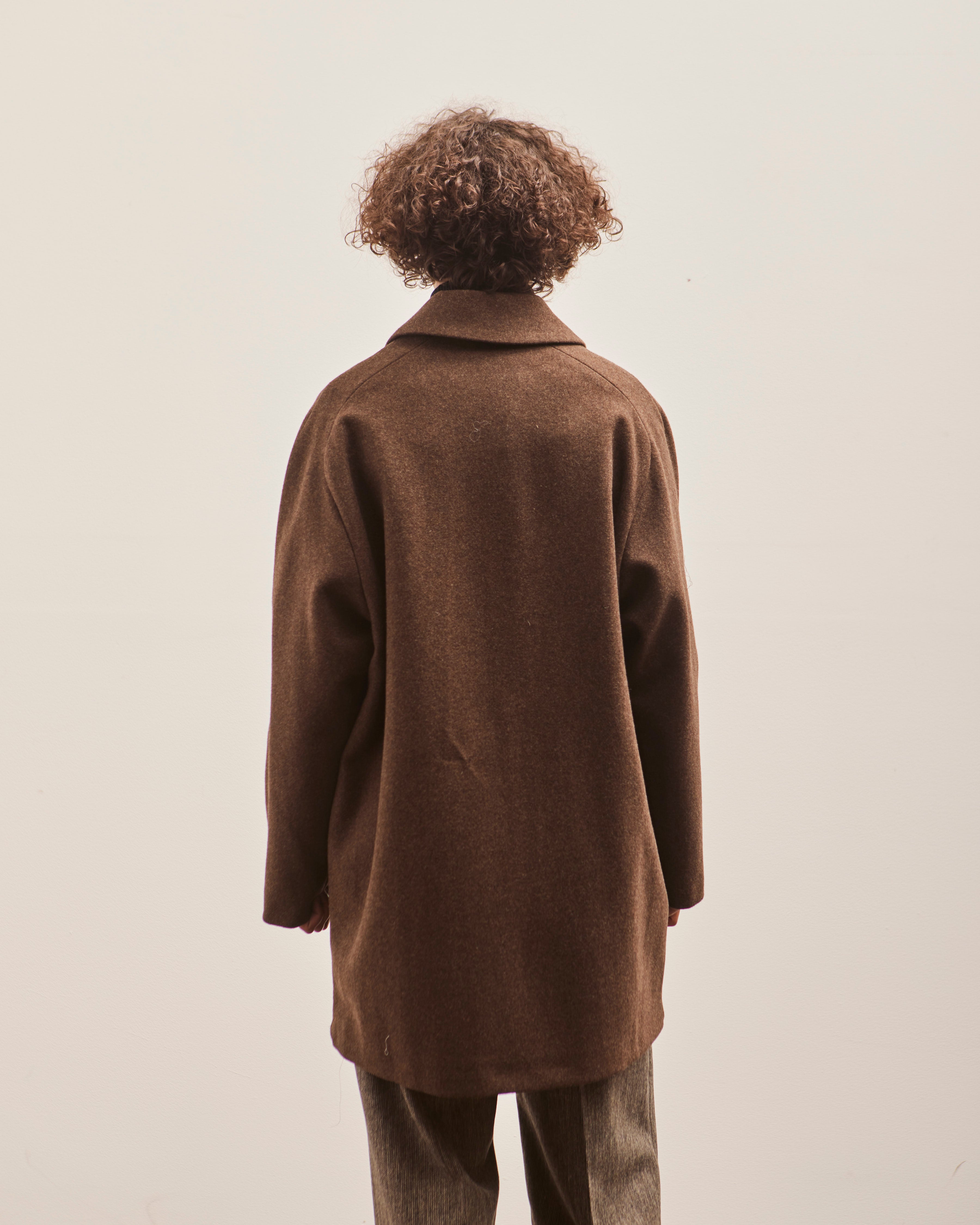 YMC Eno Wool Coat, Brown – Glasswing