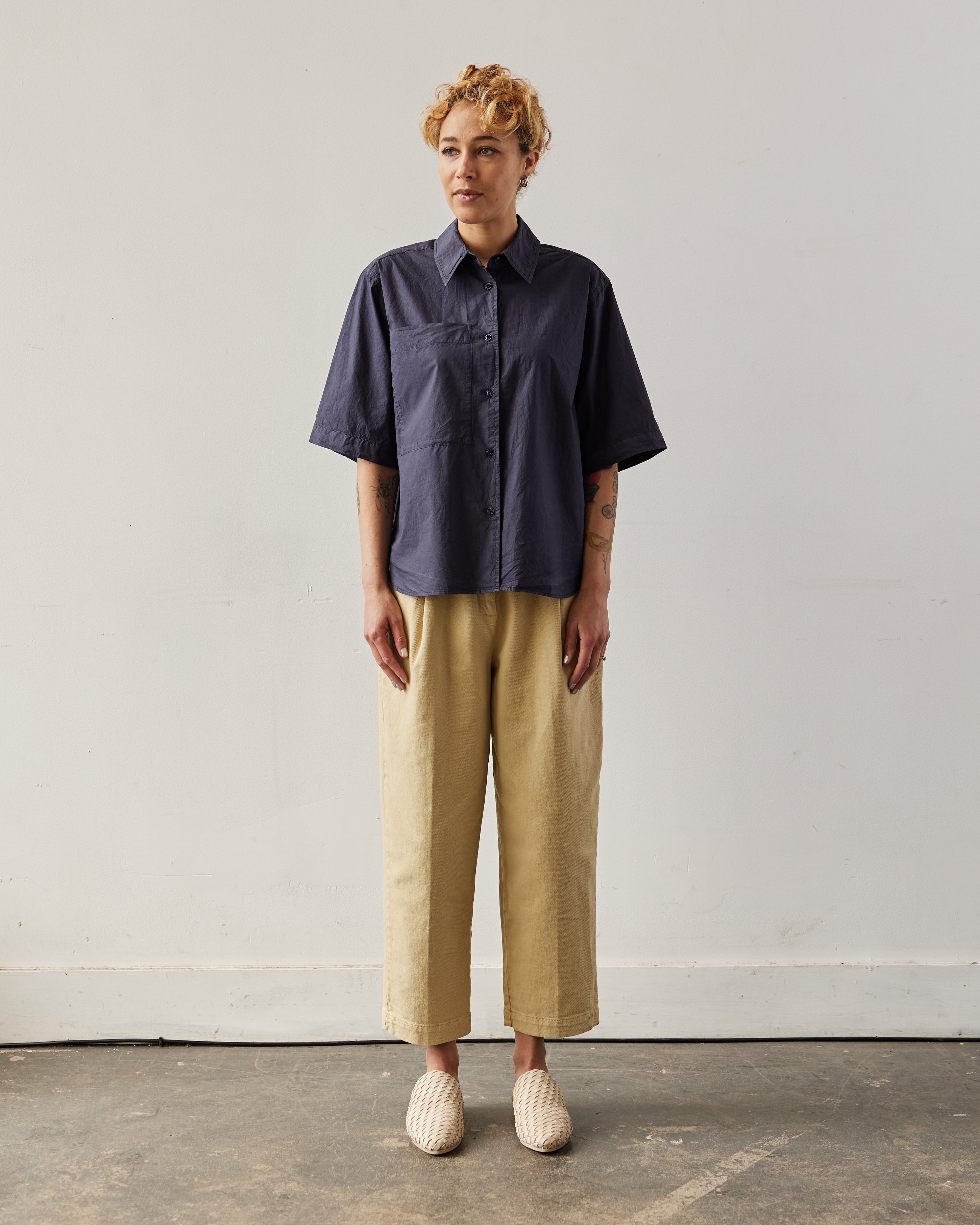 ymc★ YMC Eva Shirt, Navy – Glasswing