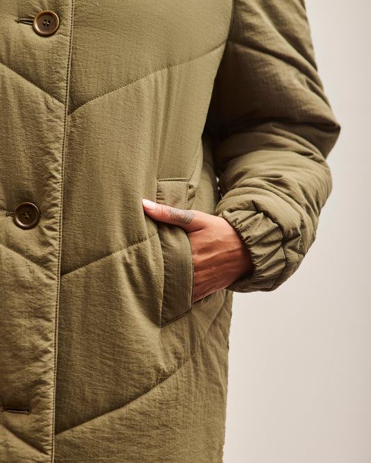 YMC Rock Wadded Coat, Olive