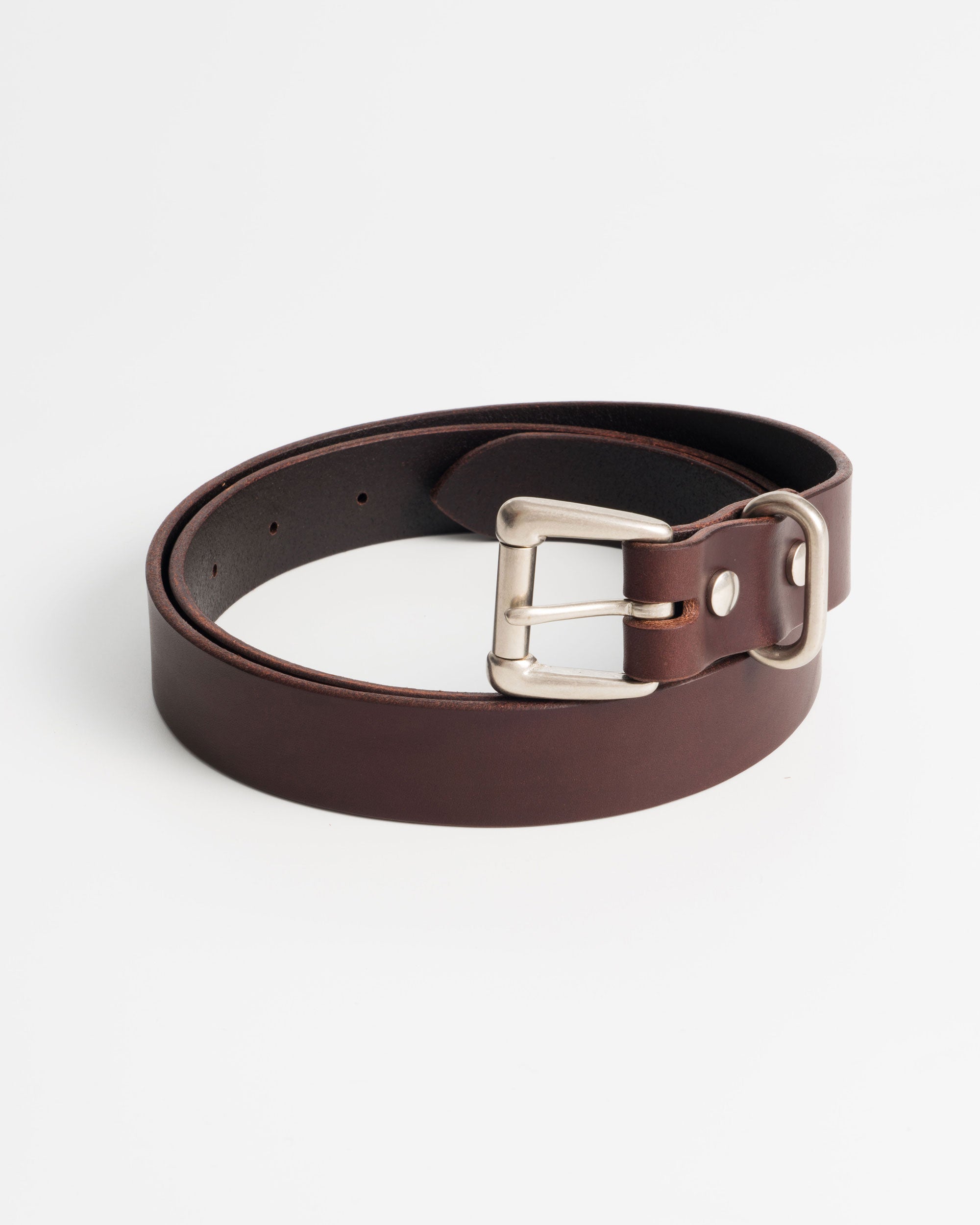 Yoko Sakamoto Standard Belt Wide, Brown × Silver – Glasswing