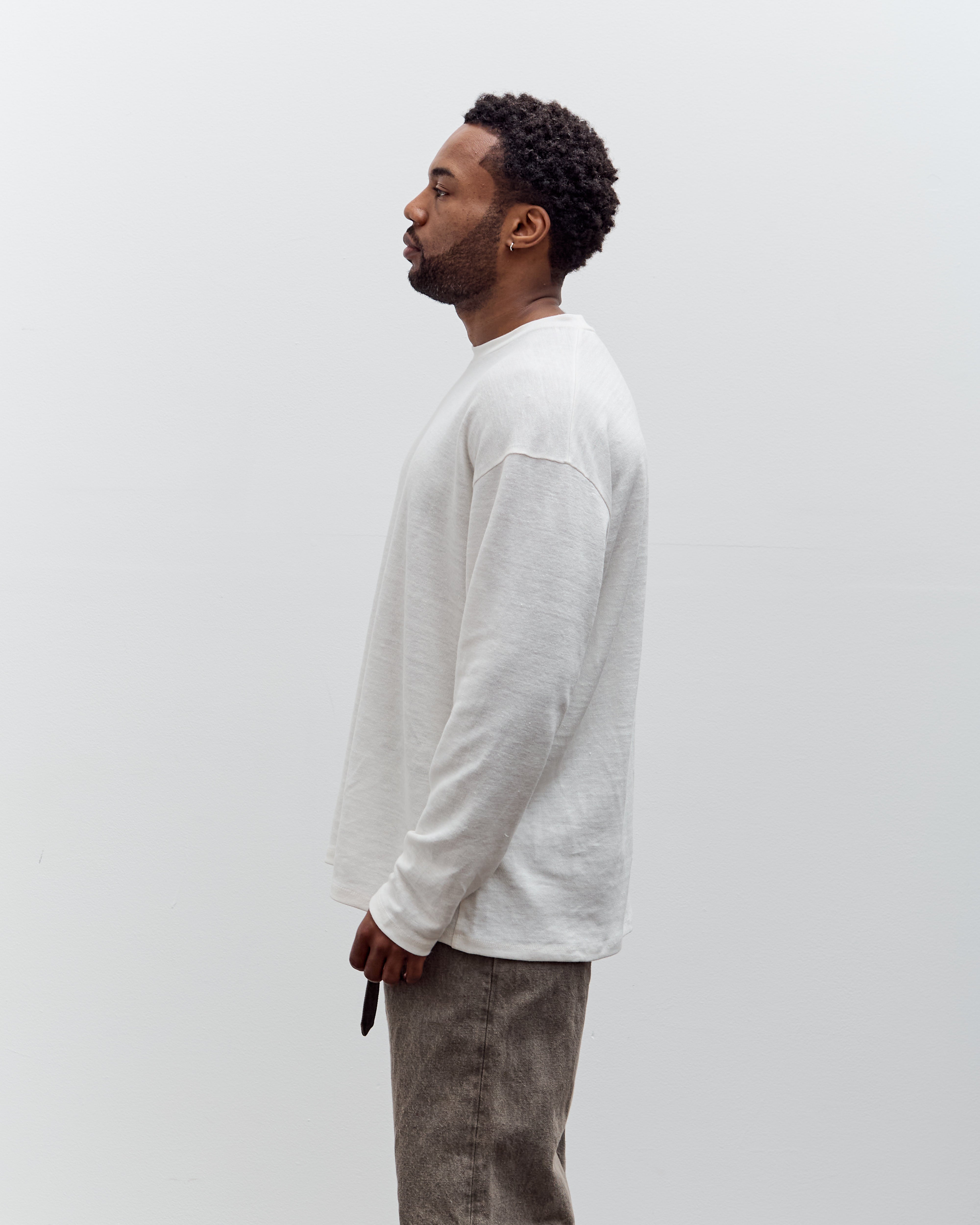 Yoko Sakamoto L/S T-Shirt, Ecru – Glasswing