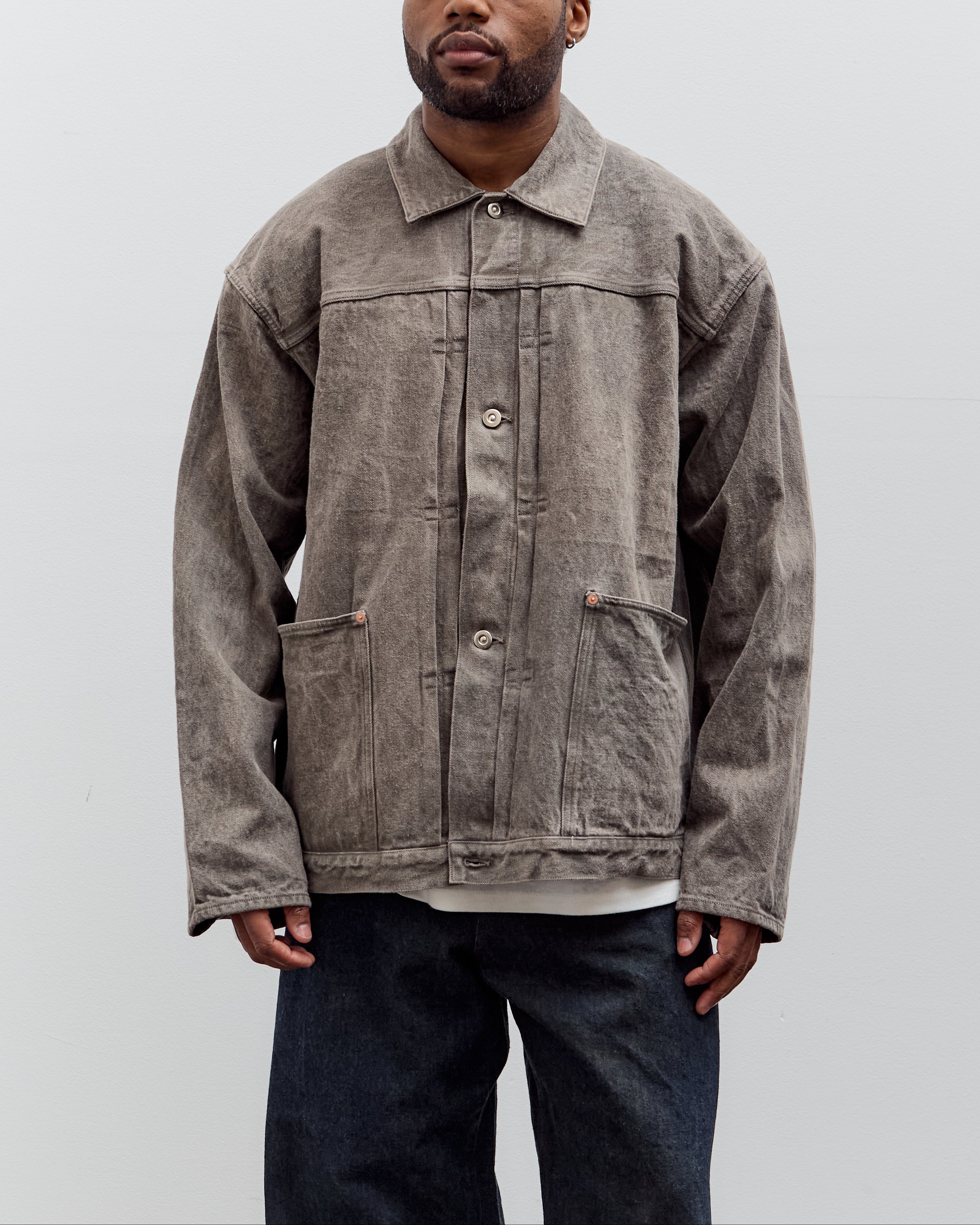YOKO SAKAMOTO ジャケット COMOLI AURALEE YOKE Yoko Sakamoto Pleats Jacket, Mugwort – Glasswing