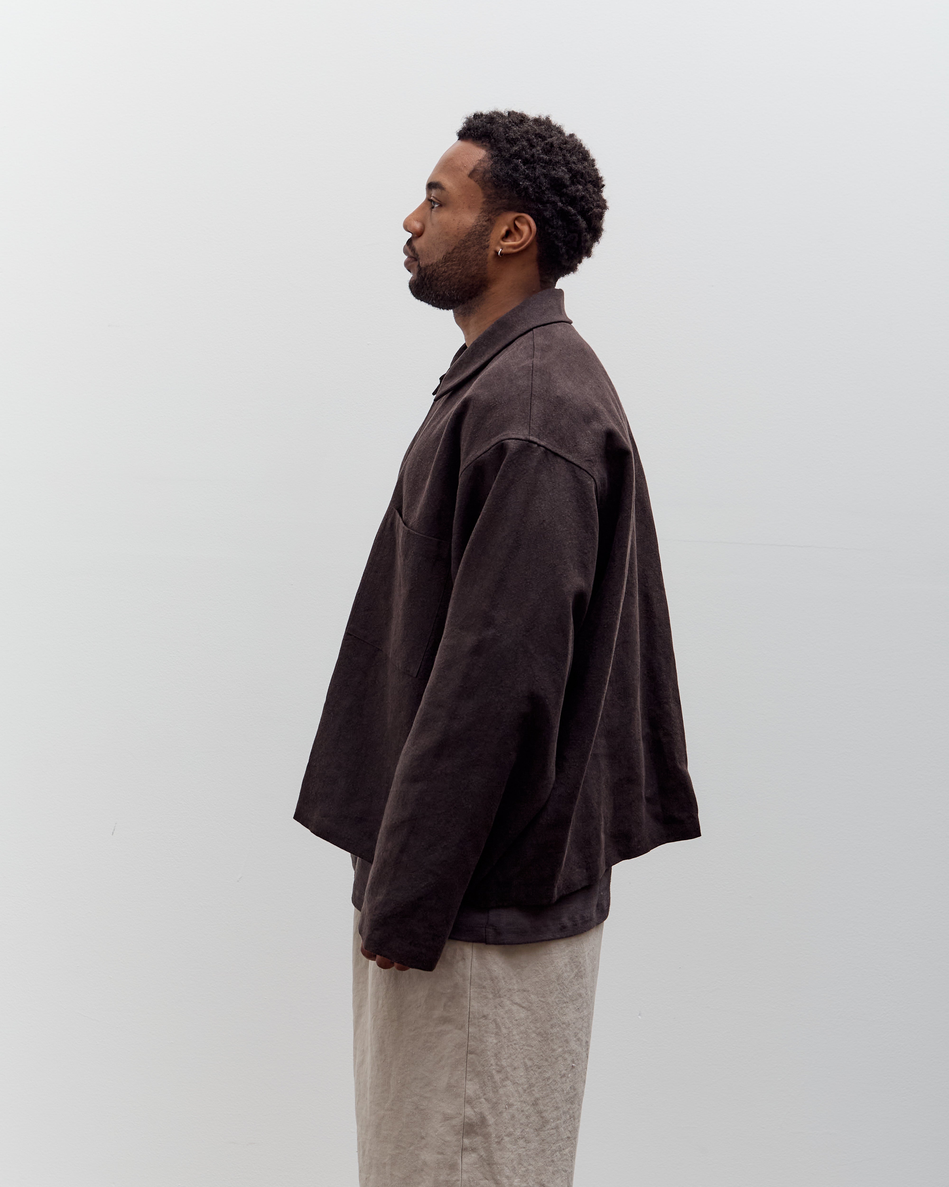 Yoko Sakamoto Work Blouse, Brown – Glasswing