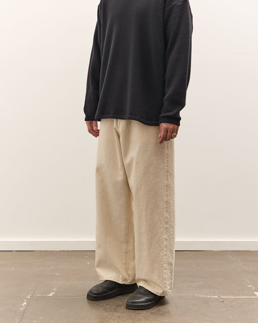 Yoko Sakamoto 5 Pocket Baggy Pants, Ecru