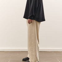 Yoko Sakamoto 5 Pocket Baggy Pants, Ecru