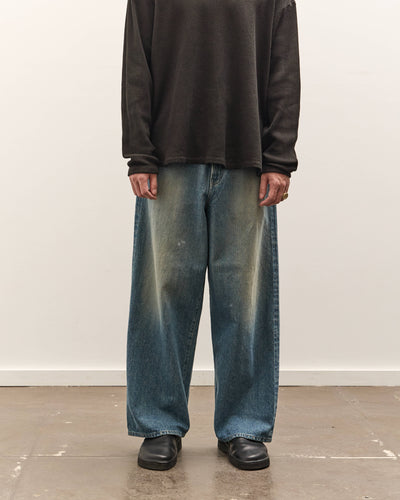 Yoko Sakamoto 5 Pocket Baggy Pants, Faded Indigo