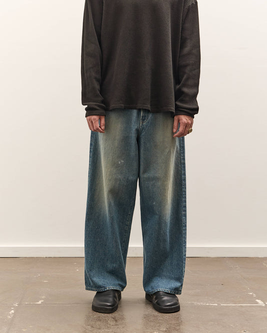 Yoko Sakamoto 5 Pocket Baggy Pants, Faded Indigo