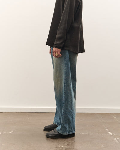 Yoko Sakamoto 5 Pocket Baggy Pants, Faded Indigo