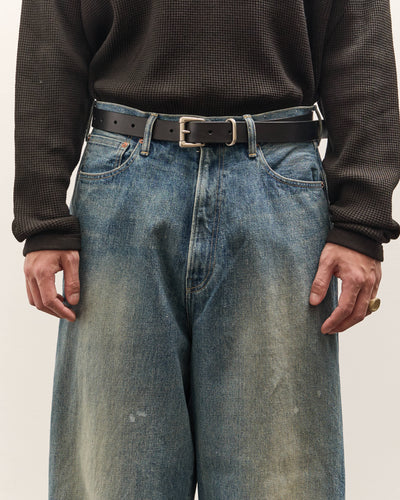 Yoko Sakamoto Standard Belt Wide, Black × Silver