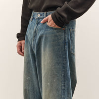 Yoko Sakamoto 5 Pocket Baggy Pants, Faded Indigo