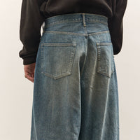 Yoko Sakamoto 5 Pocket Baggy Pants, Faded Indigo