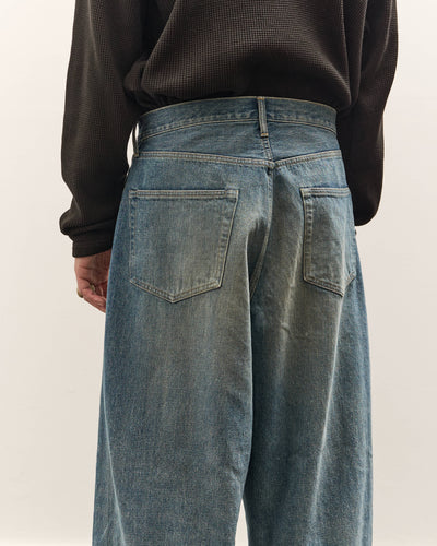Yoko Sakamoto 5 Pocket Baggy Pants, Faded Indigo