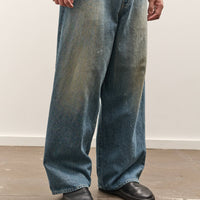 Yoko Sakamoto 5 Pocket Baggy Pants, Faded Indigo