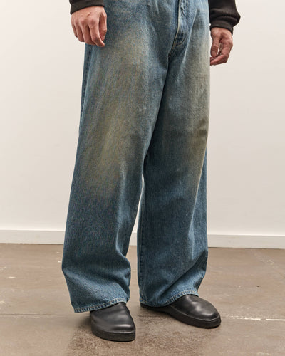 Yoko Sakamoto 5 Pocket Baggy Pants, Faded Indigo