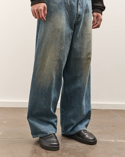 Yoko Sakamoto 5 Pocket Baggy Pants, Faded Indigo