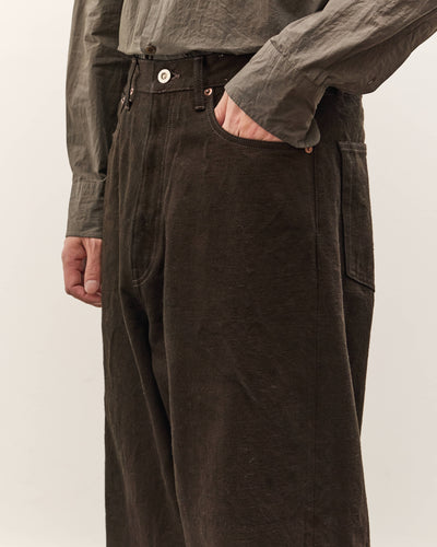 Yoko Sakamoto 5 Pocket Baggy Pants, Kakishibu