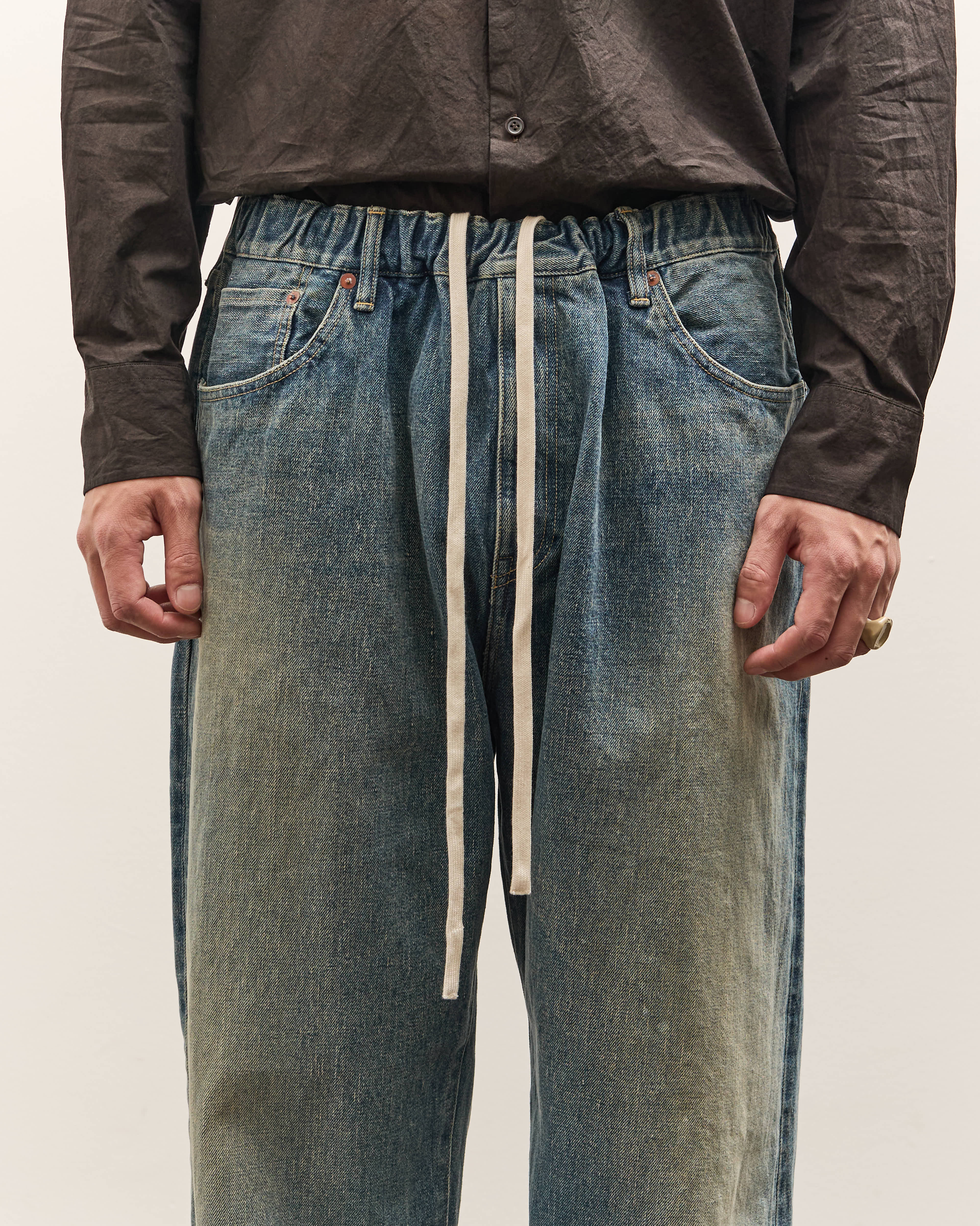 Yoko Sakamoto 5 Pocket Easy Pants, Faded Indigo – Glasswing