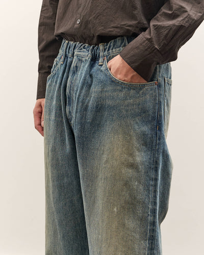 Yoko Sakamoto 5 Pocket Easy Pants, Faded Indigo