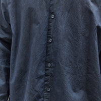 Yoko Sakamoto Unisex Big Dress Shirt, Indigo Sumi Ink