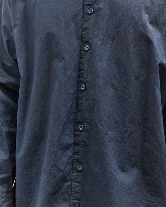 Yoko Sakamoto Unisex Big Dress Shirt, Indigo Sumi Ink