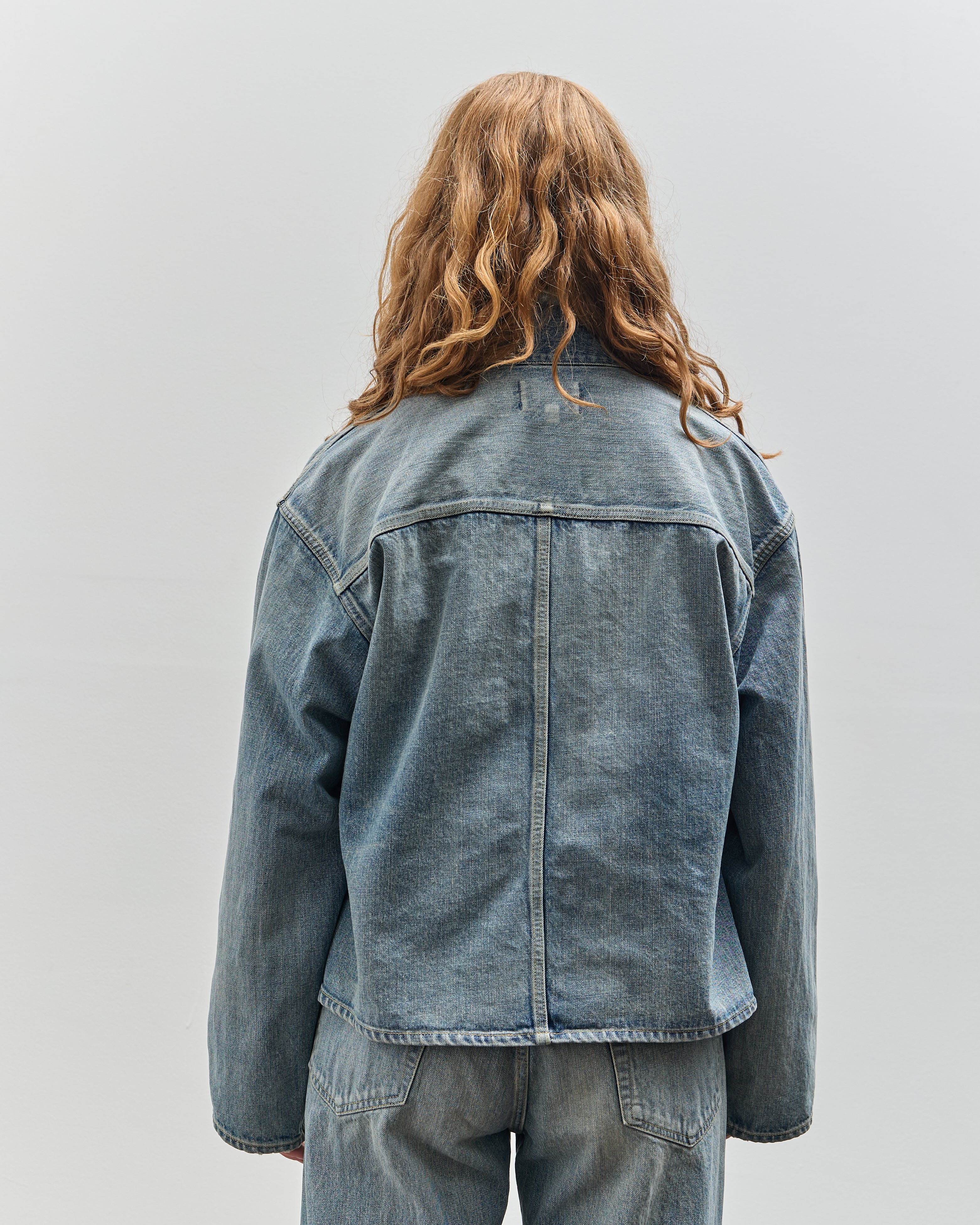 Yoko Sakamoto Denim Jacket, Used Fade Indigo