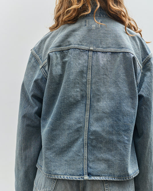 Yoko Sakamoto Denim Jacket, Used Fade Indigo