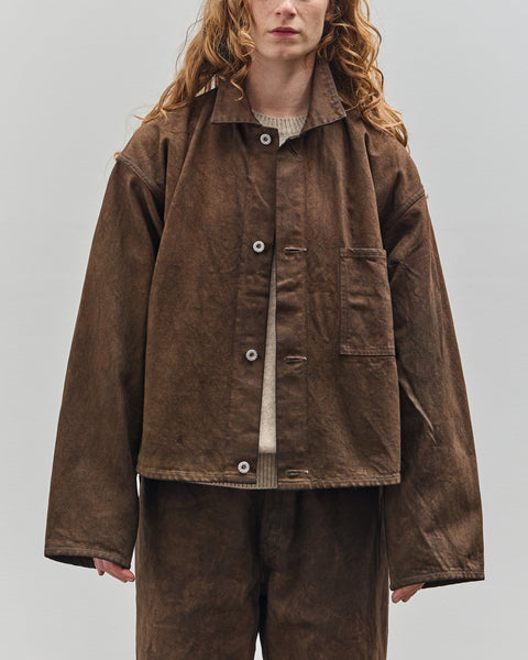 DEVISE WORKS YOKOCHABU ブラウン Yoko Sakamoto Denim Jacket, Kakishibu – Glasswing