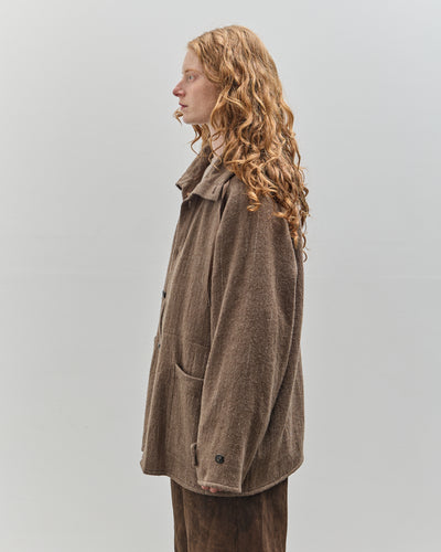 Yoko Sakamoto Kasuri Parka, Brown Broken Stripe